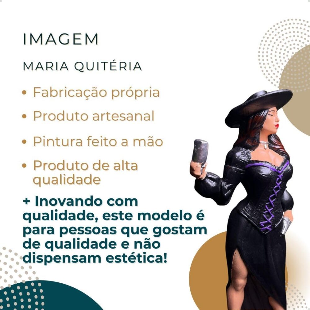 Maria Quitéria (R) - Resina - Umbanda Candomble - Image 4