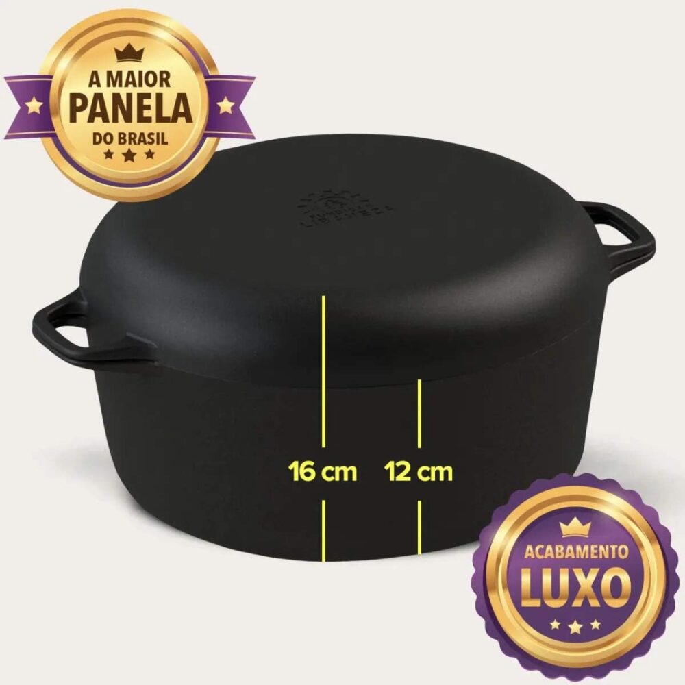 Conjunto Caçarola/frigideira Multiuso Libaneza 26 Cm 5,6 Lts - Image 3