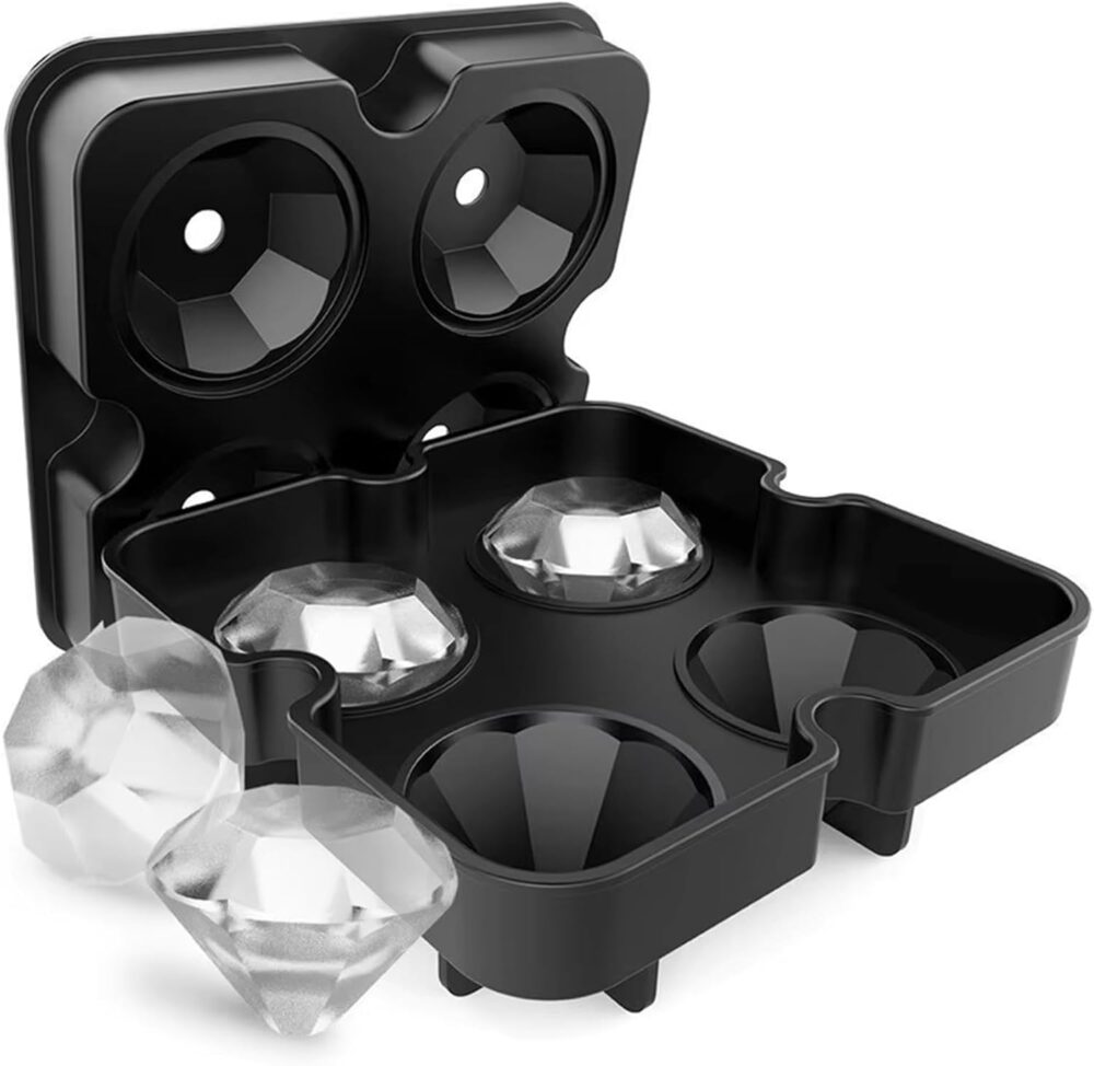 Forma de cubo de gelo de diamante, forma de cubo de gelo de ...