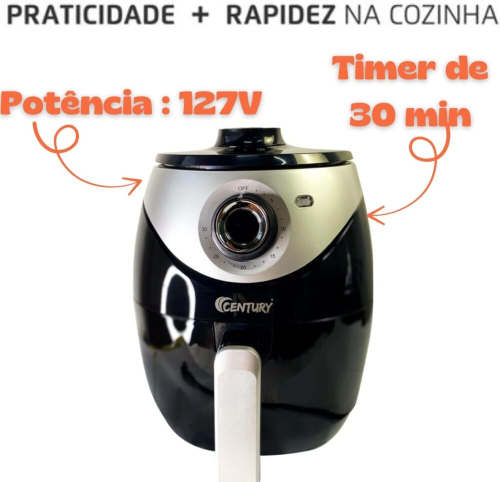 Fritadeira Air Fryer Elétrica Preto 127V de 3,8 Litros para ... | É bom mesmo? Descubra antes de comprar - Image 4