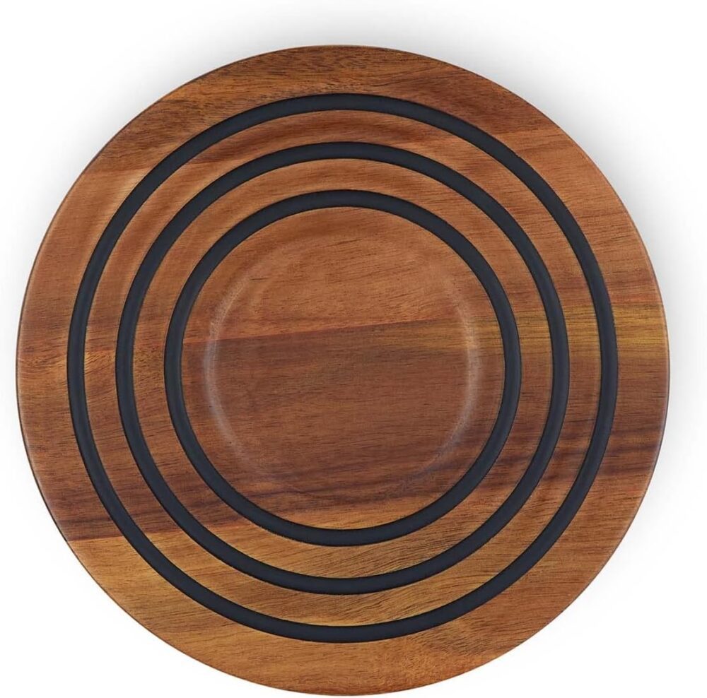 Le Creuset tripé magnético de madeira, madeira de acácia com...