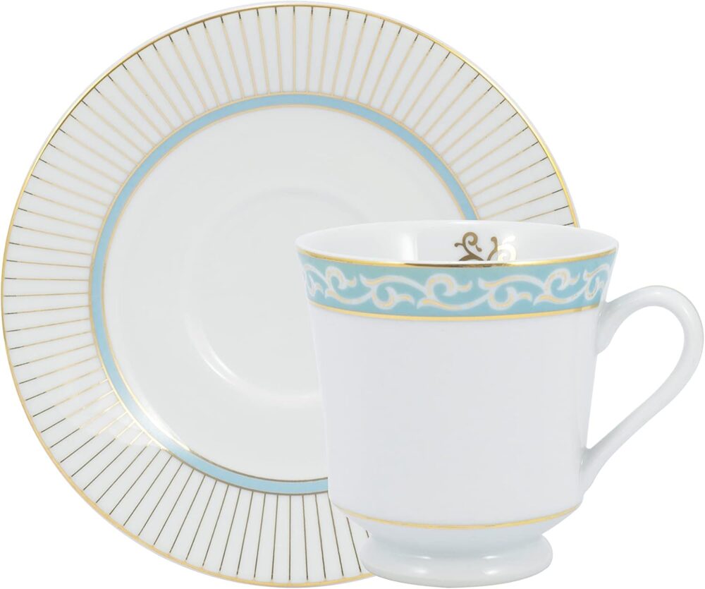 Serviço de Chá e Café 53 peças em Porcelana, Modelo Redondo ... - Image 7
