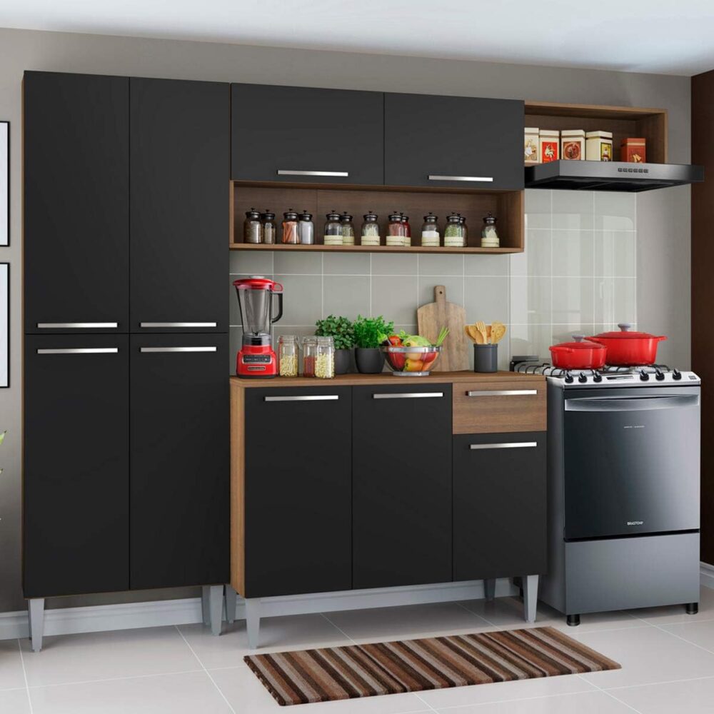 Cozinha Compacta Madesa Emilly Top com Armário e Balcão - Image 9
