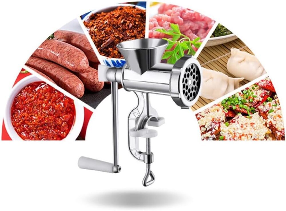 Máquina Moer Moedor de Carne Linguiça Hambúrguer Manual Embu... - Image 2