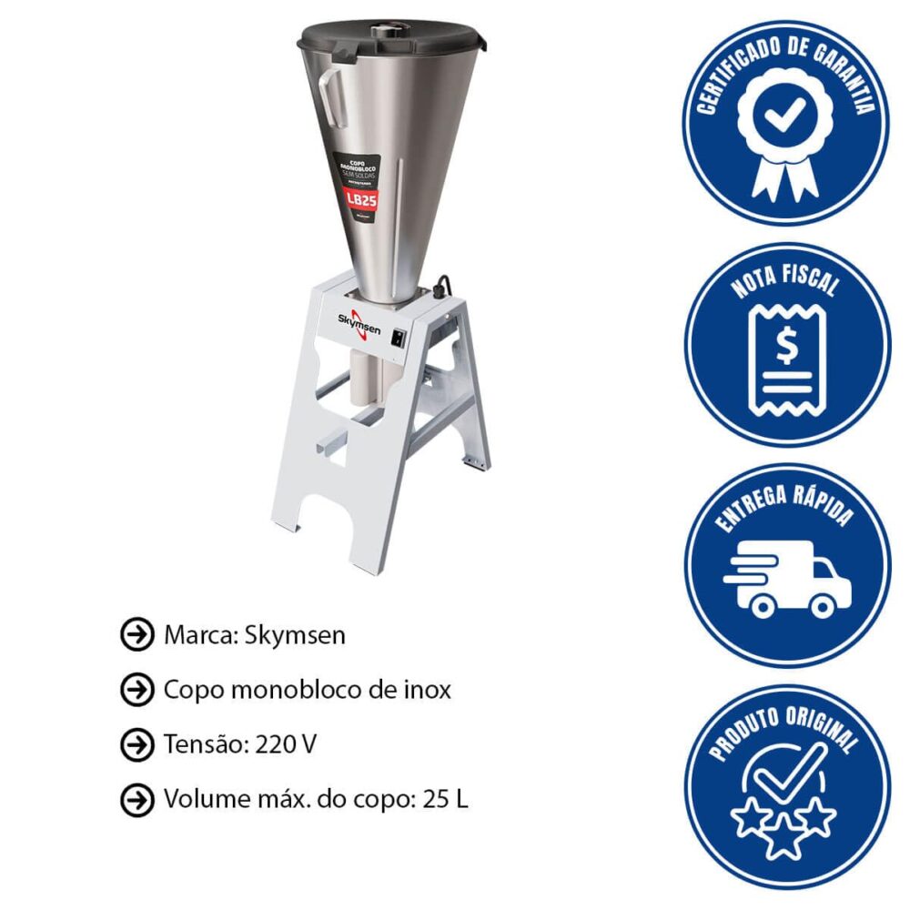 Liquidificador Comercial Basculante Copo Monobloco Inox 220V... - Image 2