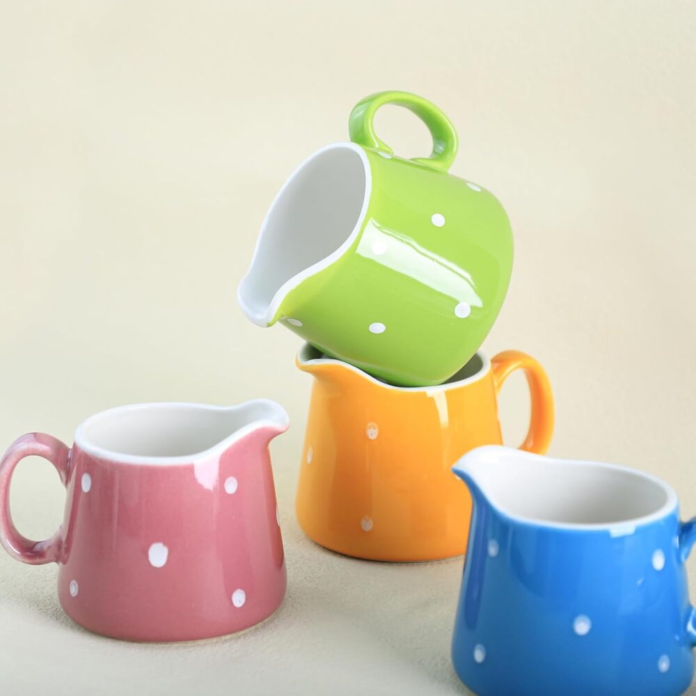 CHOOLD Creme de cerâmica de bolinhas com alça, jarra de café... - Image 5