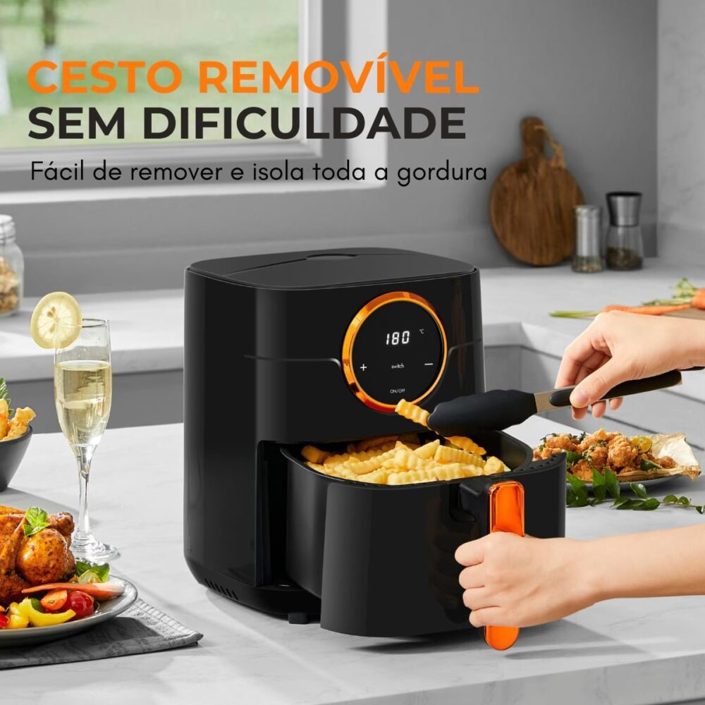 Gaabor Air Fryer Fritadeira Elétrica sem Óleo 4L Touch 220v ... | É bom mesmo? Descubra antes de comprar - Image 6