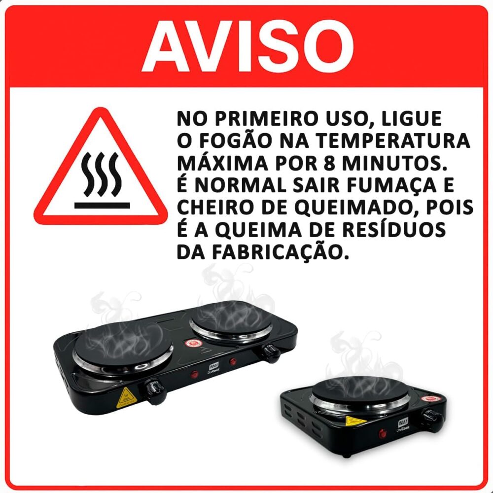 INMA, Fogão Elétrico, Fogão 1 Boca, Fogão Portátil, Cooktop,... - Image 11