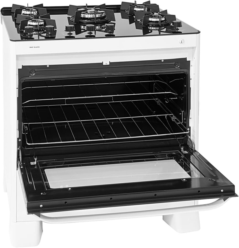 SUGGAR FOGÃO MAX GLASS BRANCO MESA DE VIDRO 5 BOCAS TRIPLA C... - Image 4