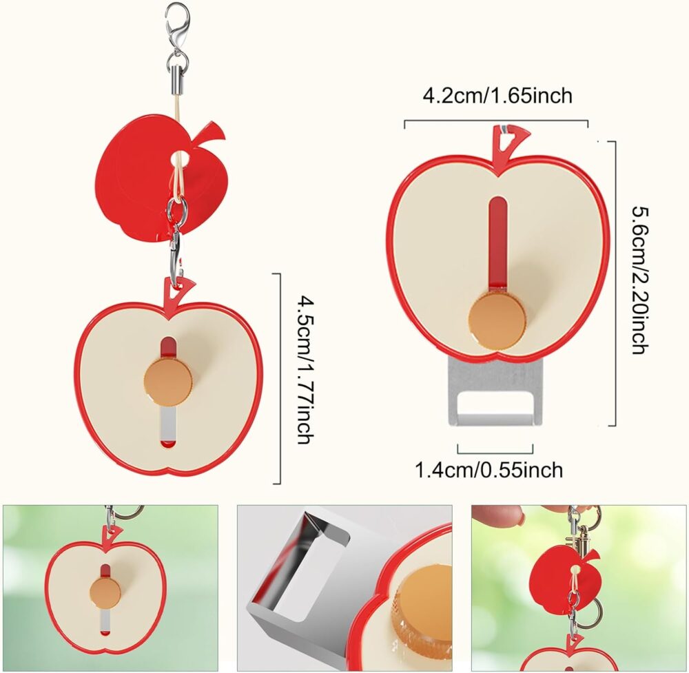 2 peças de descascador de frutas e vegetais em forma de maçã... - Image 7