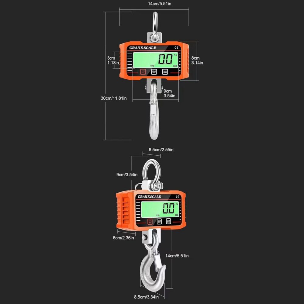 AsrMyjcx Balança Suspensa com Suporte/unidade/tara/zero Kg/l... - Image 2