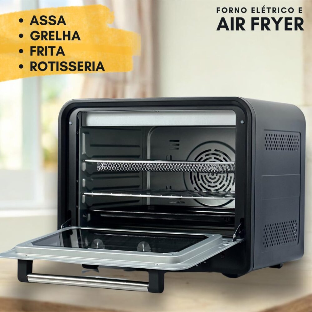 Forno e Fritadeira sem Óleo Best 45L Air Fryer Fry Oven Tama... | É bom mesmo? Descubra antes de comprar - Image 3