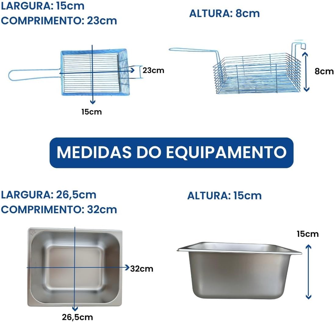 Fritadeira Industrial Elétrica Cuba 7l Inox Profissional | É bom mesmo? Descubra antes de comprar - Image 6