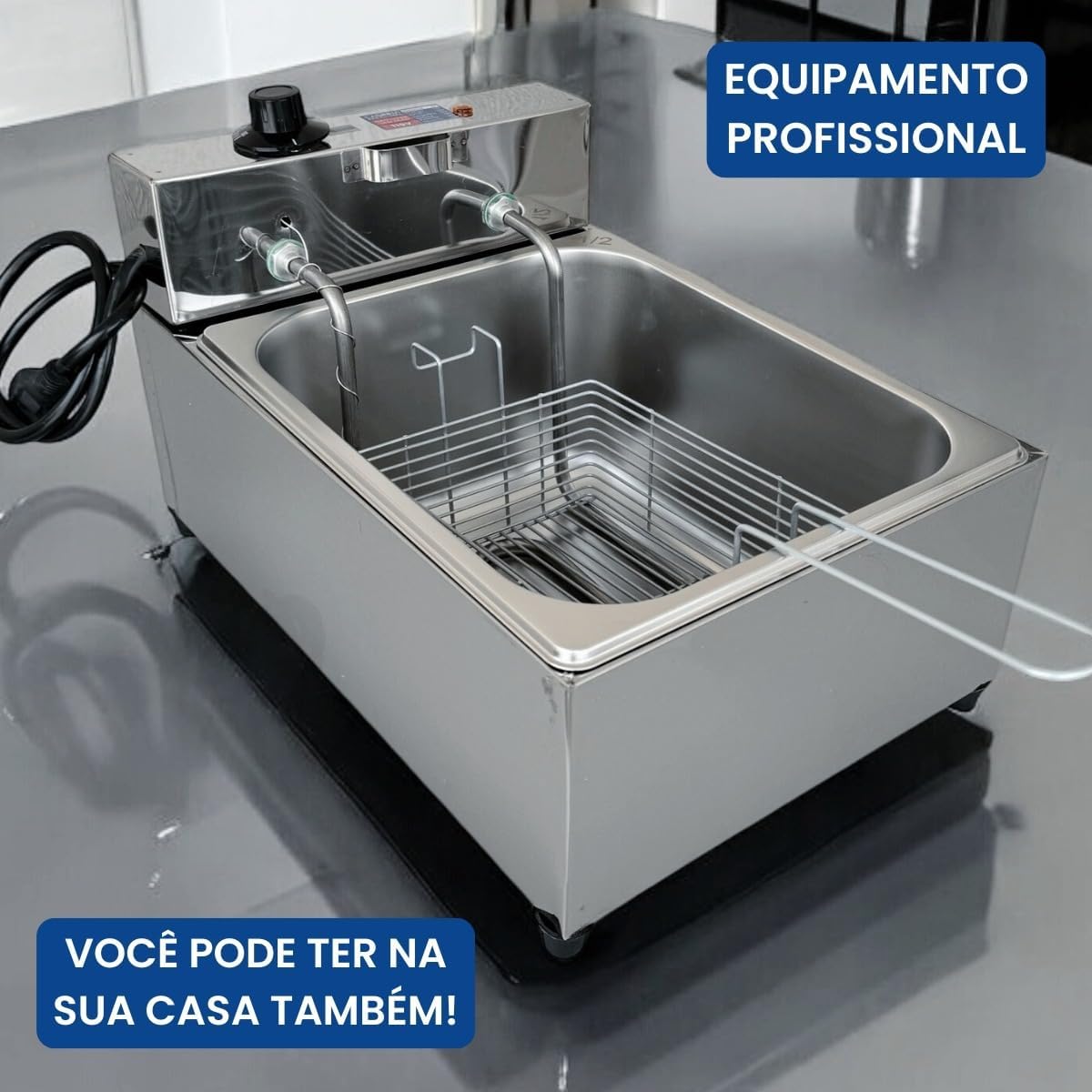 Fritadeira Industrial Elétrica Cuba 7l Inox Profissional | É bom mesmo? Descubra antes de comprar - Image 4
