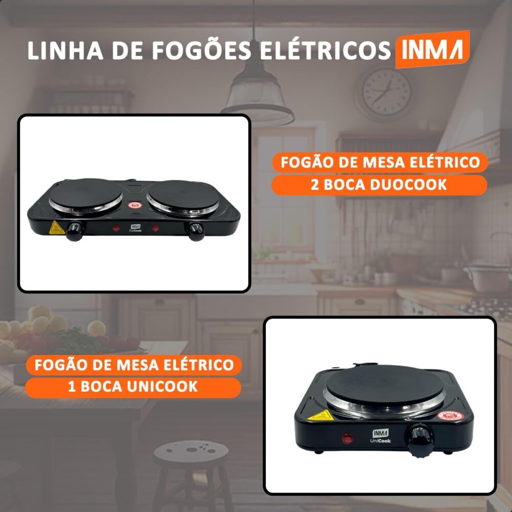INMA, Fogão Elétrico, Fogão 1 Boca, Fogão Portátil, Cooktop,... - Image 9