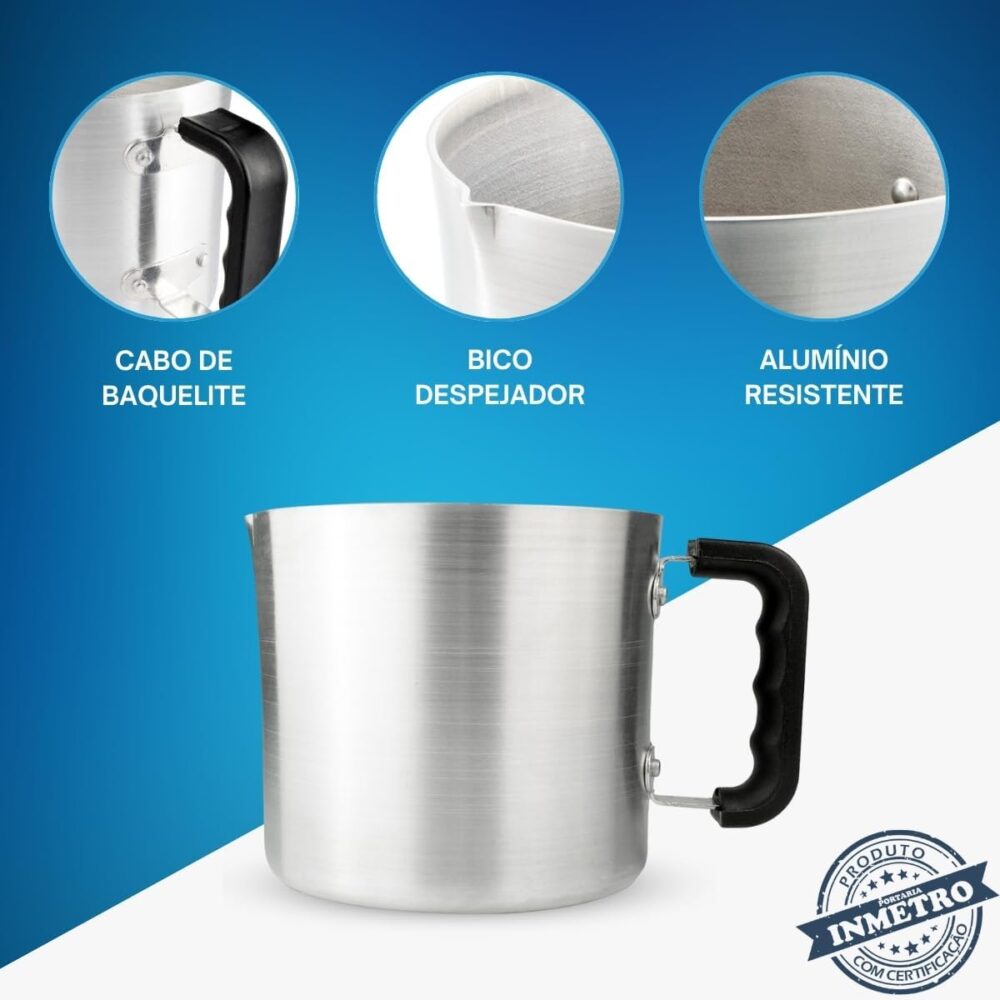 Caneca Grande Canecão Hotel Leiteira Caneco Nº 22 Alumínio C... - Image 6