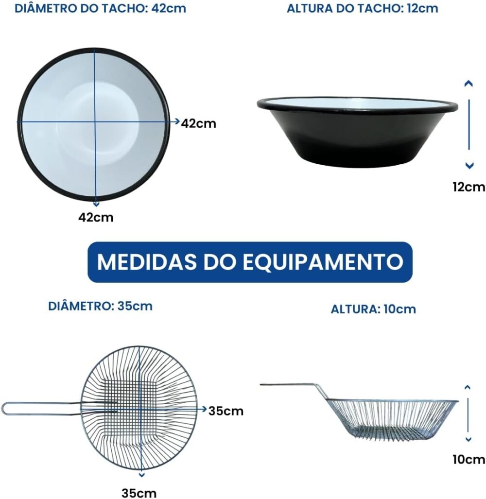 Fritadeira Industrial Elétrica Tacho Esmaltada Capacidade 7 ... | É bom mesmo? Descubra antes de comprar - Image 6