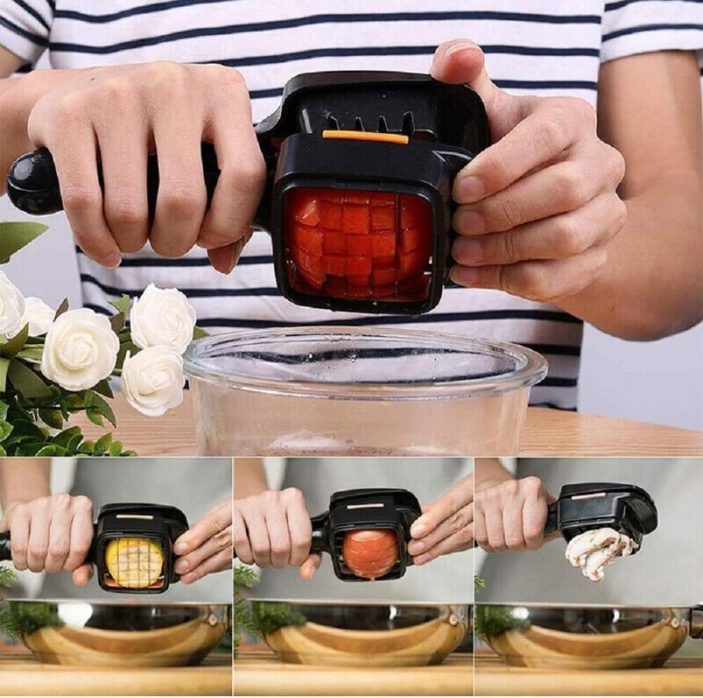 Cortador Compacto de Legumes Verduras e Frutas Fatiador Mult... - Image 5