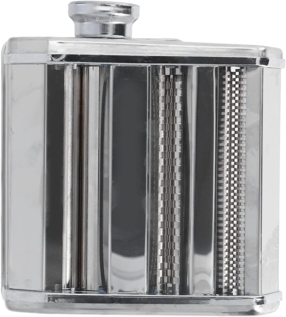 Máquina de Prensar Macarrão Manual de Aço Inoxidável, 2 Lâmi... - Image 9
