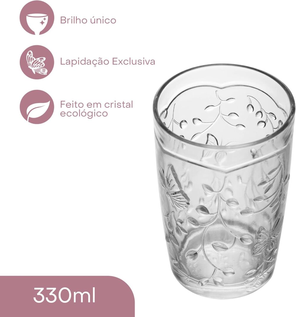 LYOR - Copo New Butterfly 330ml Cristal Ecológico - Image 3