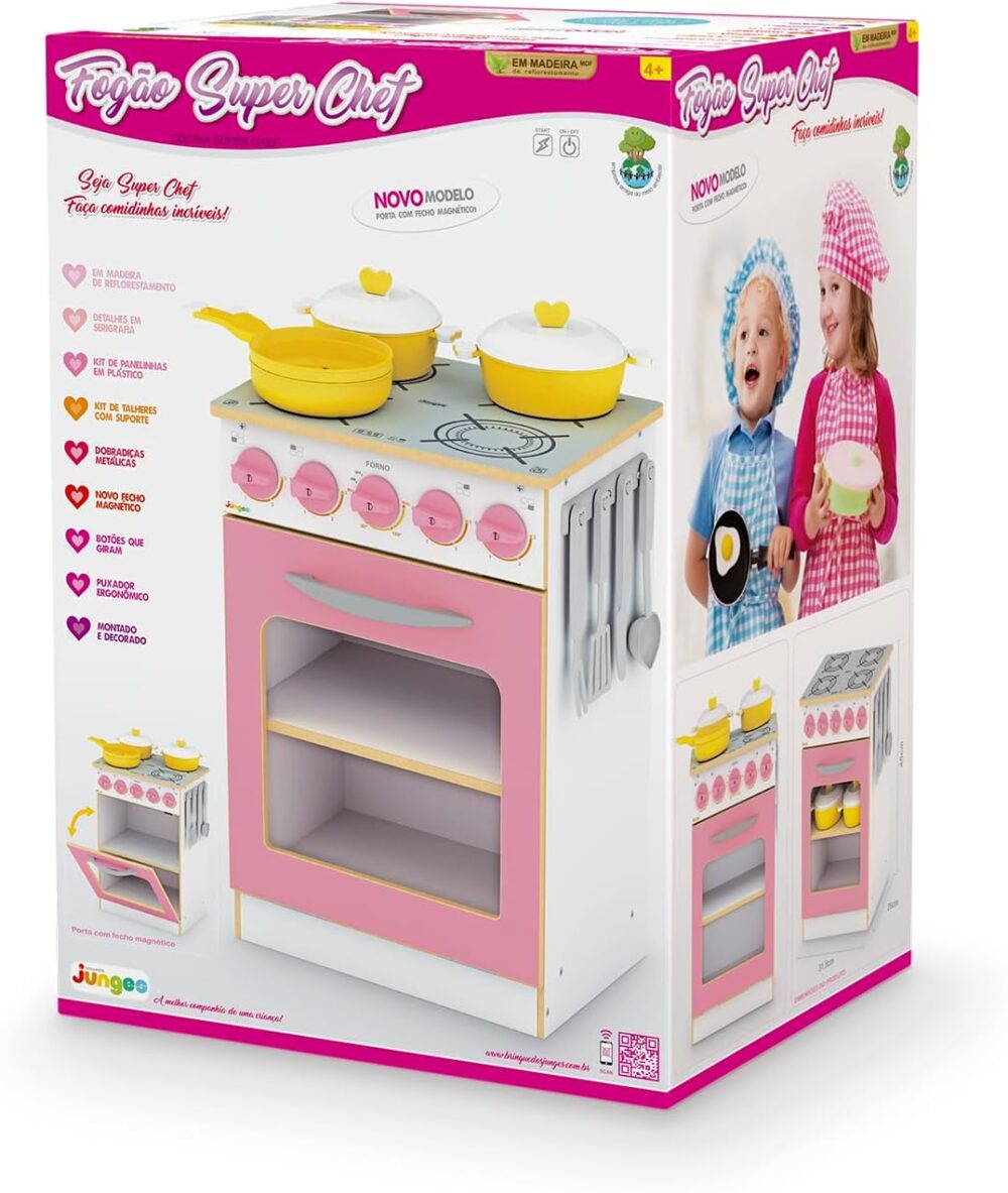 Fogão Super Chef Rosa - Junges - Image 7