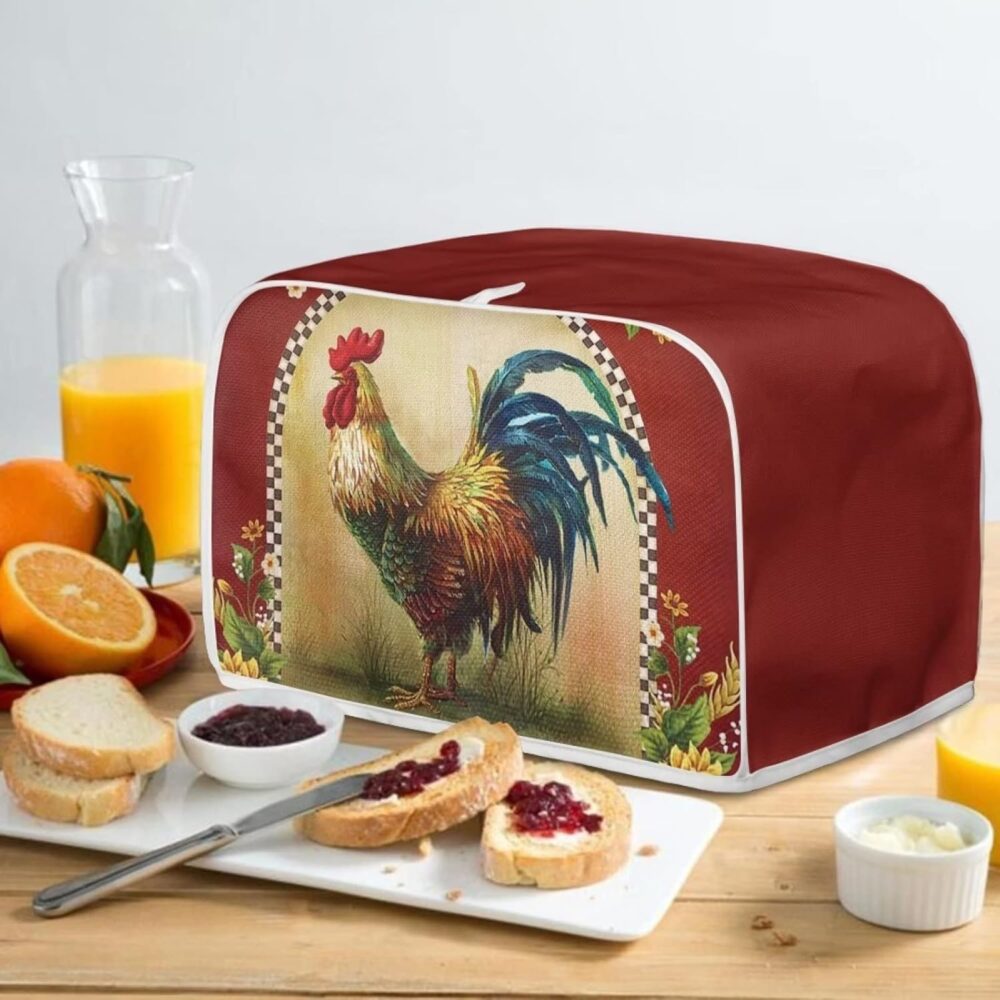 Annejudy Capa para Torradeira Sunflower Rooster 2 Fatias, Es... - Image 5