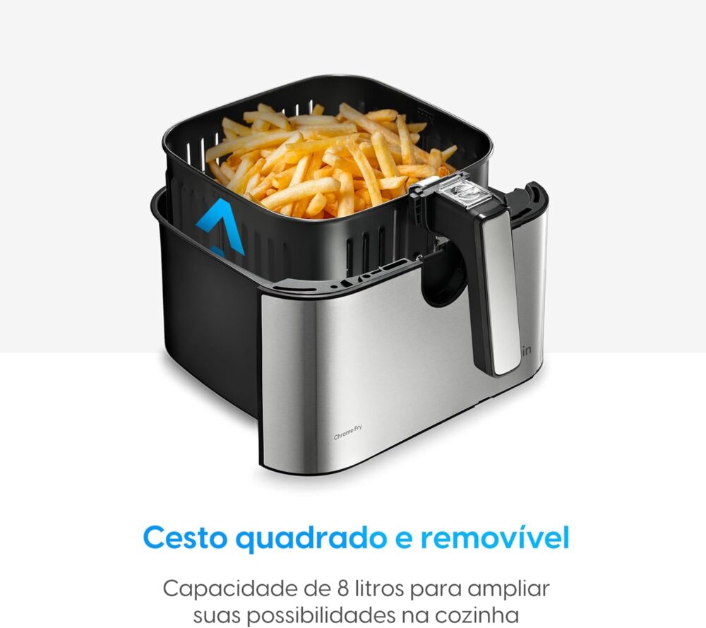 Fritadeira Elétrica Chrome Fry Inox Elgin 8L 1900W 220V - Ai... | É bom mesmo? Descubra antes de comprar - Image 3