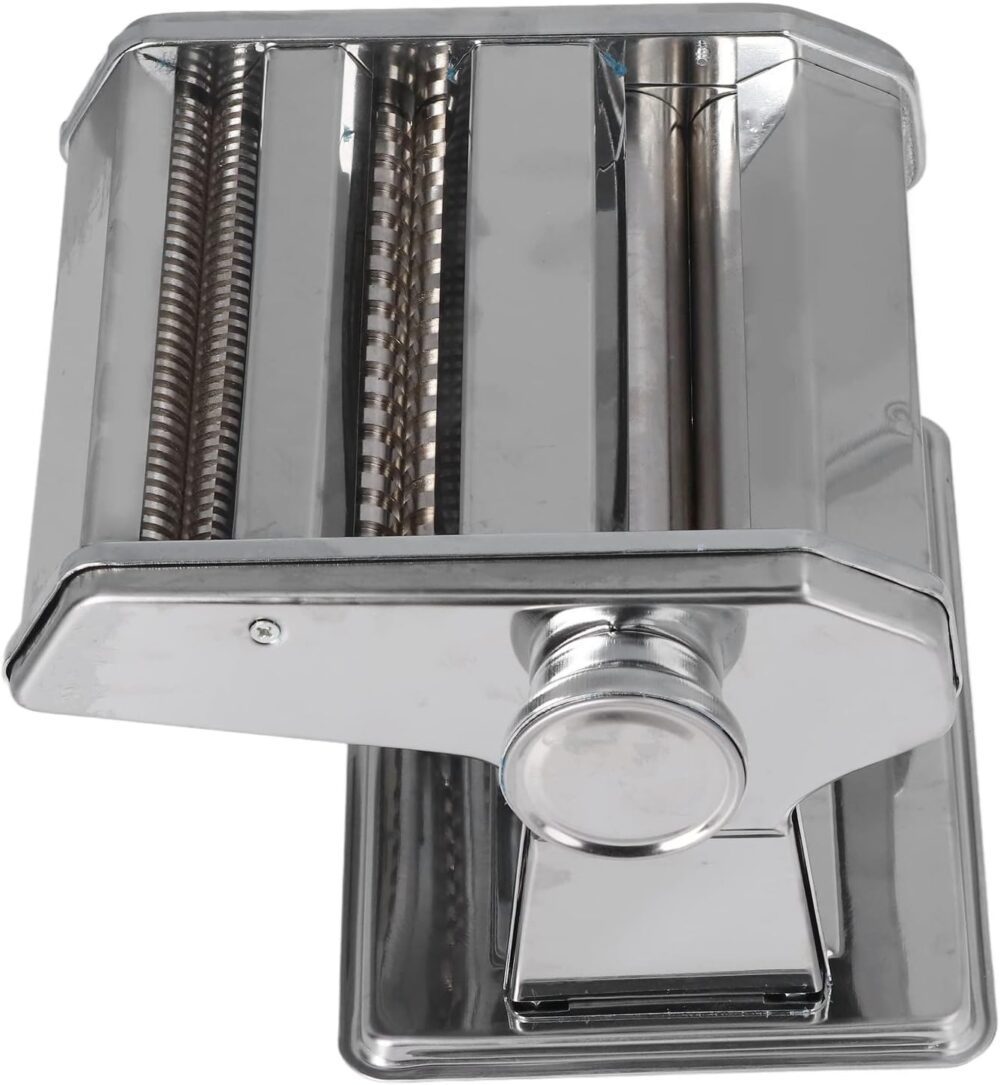 Máquina de Prensar Macarrão Manual de Aço Inoxidável, 2 Lâmi... - Image 8