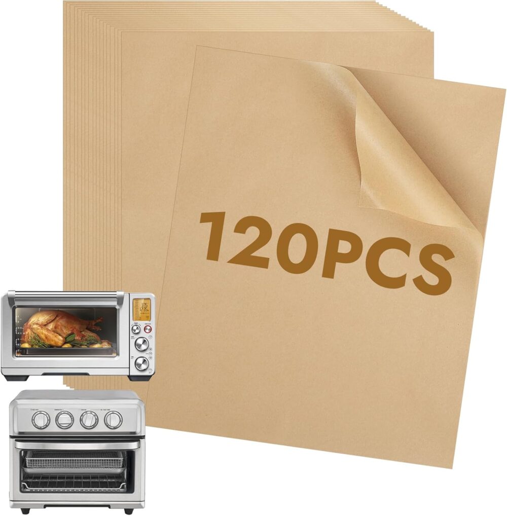 BYKITCHEN Forros de papel pergaminho para fritadeira a ar de... | É bom mesmo? Descubra antes de comprar