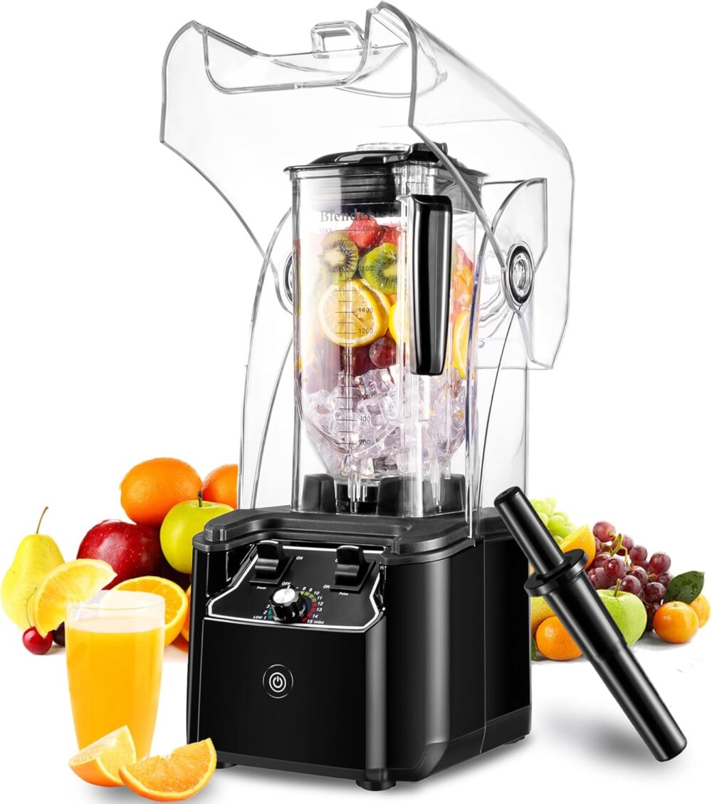 Senlee Liquidificador profissional para cozinha, 2200 W, jar...