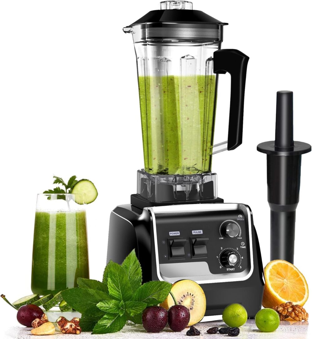 CasaCosa Liquidificador profissional de 2200 W para cozinha,...