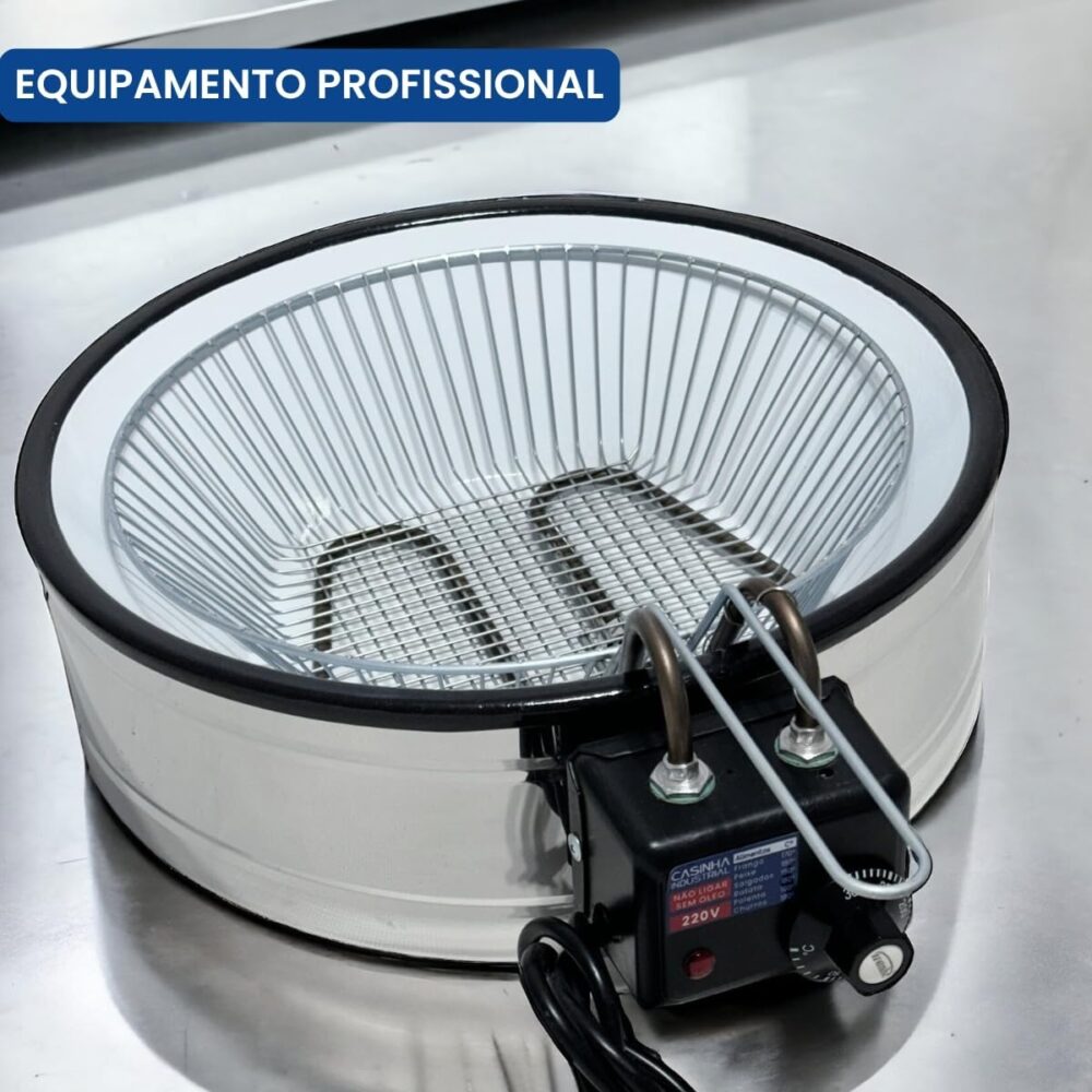 Fritadeira Industrial Elétrica Tacho Esmaltada Capacidade 7 ... | É bom mesmo? Descubra antes de comprar - Image 3