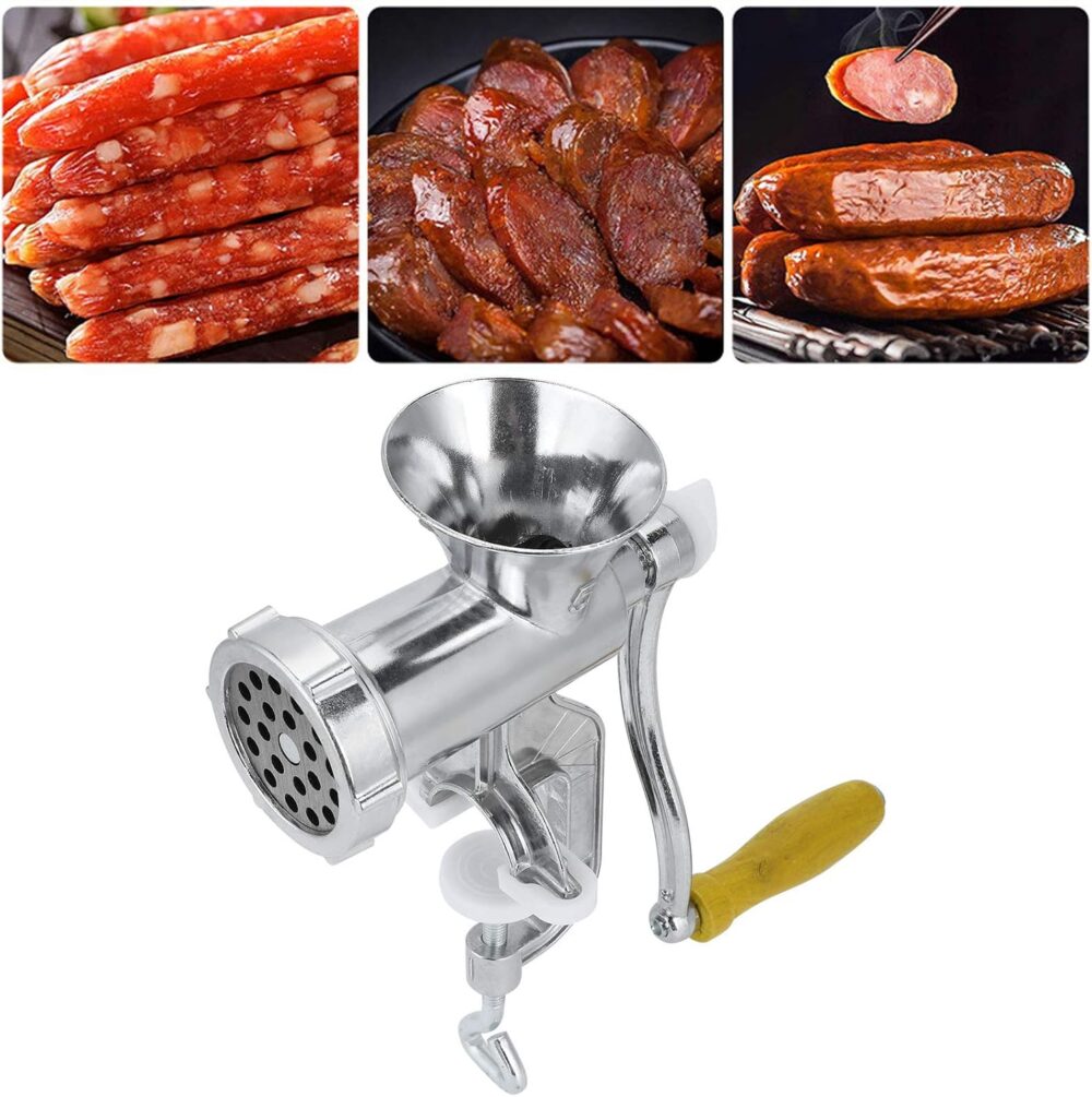 Moedor manual de carne, moedor de carne de liga de alumínio,... - Image 9