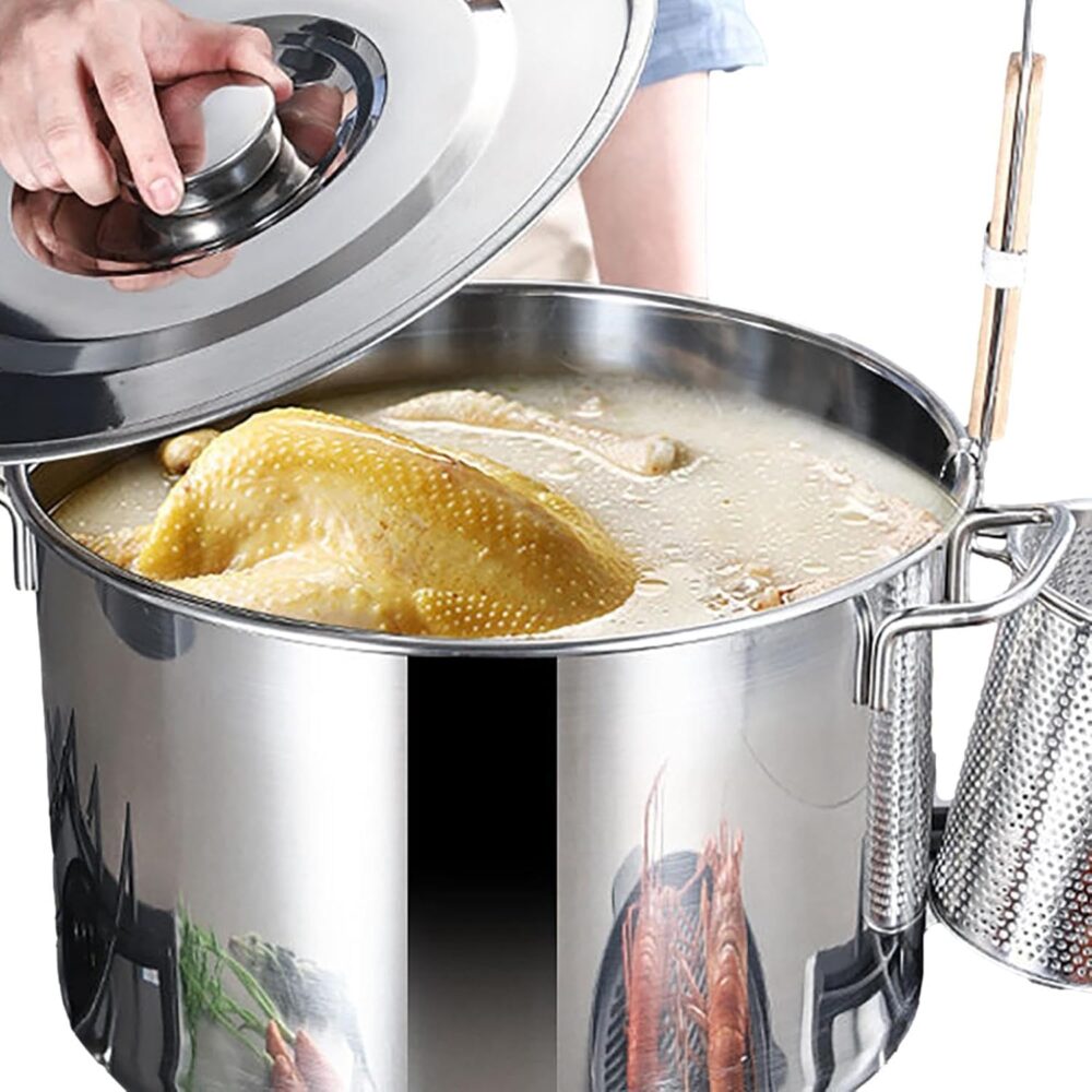 Panela de Sopa | Balde de sopa de aço inoxidável,Panela, Pan... - Image 9