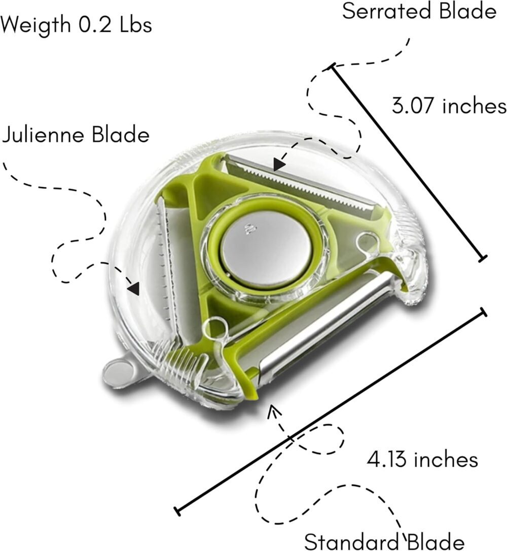 Descascador de maçã "3 em 2.5 cm Lâminas multifuncionais com... - Image 6