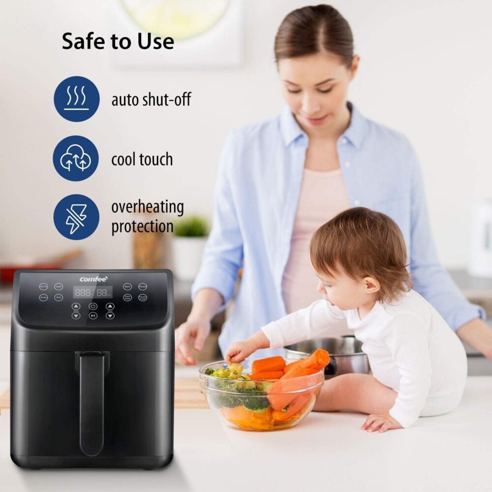 COMFEE' Fritadeira a ar digital de 5,8 L, forno torradeira e... | É bom mesmo? Descubra antes de comprar - Image 5