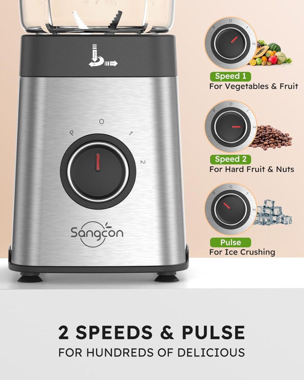 Sangcon Conjunto de liquidificadores e processador de alimen... - Image 7