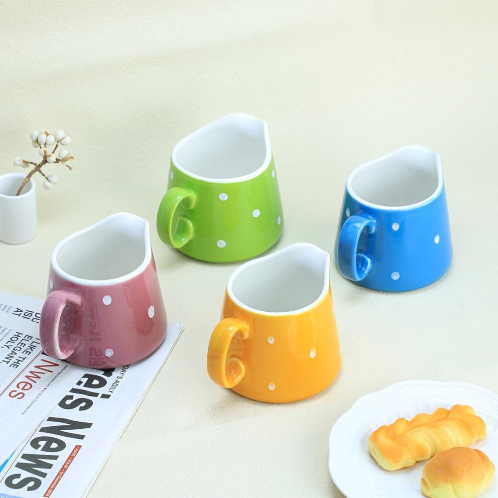 CHOOLD Creme de cerâmica de bolinhas com alça, jarra de café... - Image 6