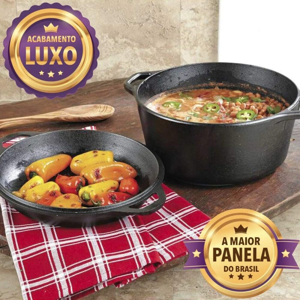 Conjunto Caçarola/frigideira Multiuso Libaneza 26 Cm 5,6 Lts - Image 4