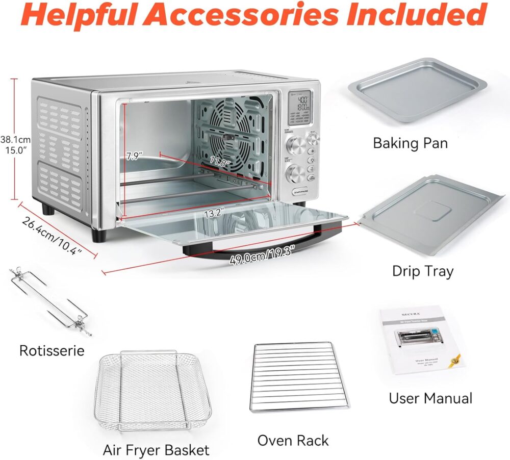 Secura Forno Inteligente Air Fryer, Capacidade de 23 Litros,... | É bom mesmo? Descubra antes de comprar - Image 6