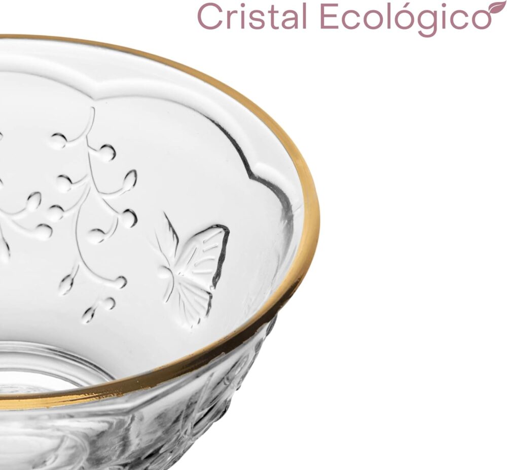 LYOR - Bowl New Butterfly com Fio de Ouro 12cm x 12cm x 6,5c... - Image 2