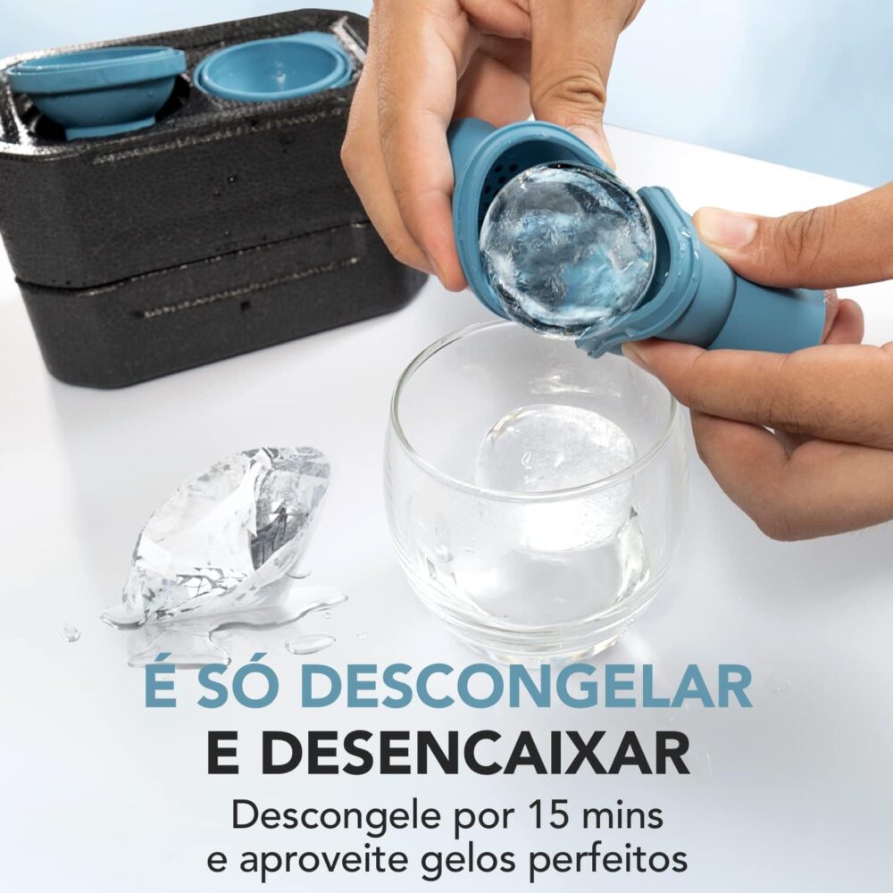 QB KRAFTZ Forma de Gelo - Molde em Formato de Diamante | Con... - Image 4