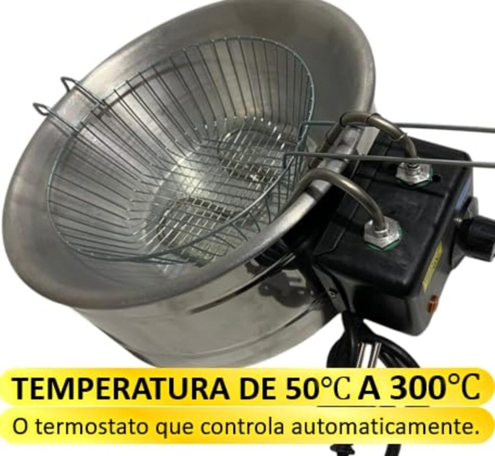 Fritadeira Elétrica Industrial Redonda 5 L Aço Inoxidável (1... | É bom mesmo? Descubra antes de comprar - Image 4