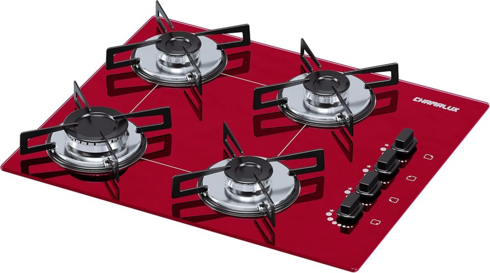 Cooktop 4 bocas Chamalux ultra chama Bivolt Gás Natural Trem...