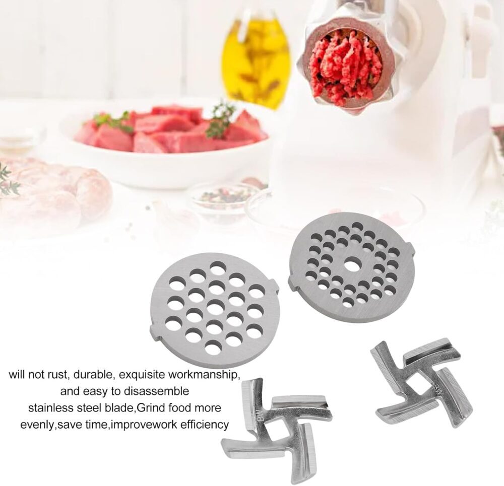 Conjunto de lâminas de moedor de carne de 4 peças, excelente... - Image 7