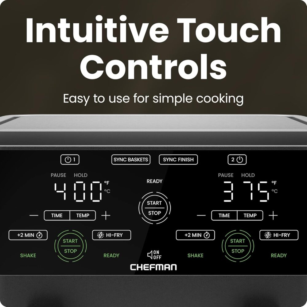 Frigideira de ar com controlo tátil capacitivo e capacidade ... | É bom mesmo? Descubra antes de comprar - Image 7