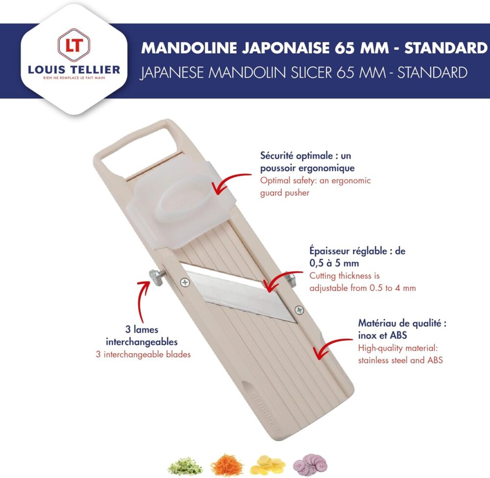 Benriner Mandolina japonesa – Marfim 31,5 x 11 x 3 cm - Image 2