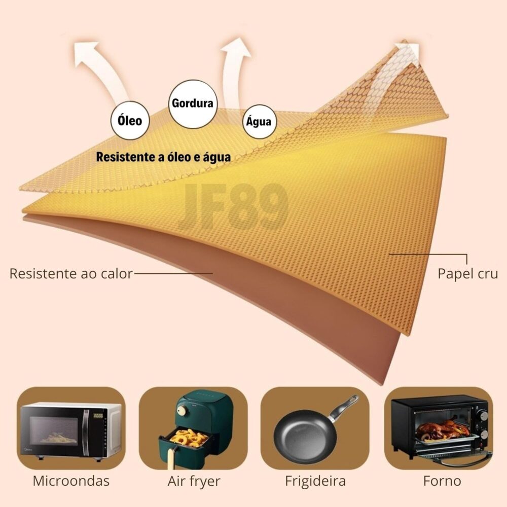 Forma de Papel 20cm x 20cm Forro Antiaderente Descartável pa... | É bom mesmo? Descubra antes de comprar - Image 4