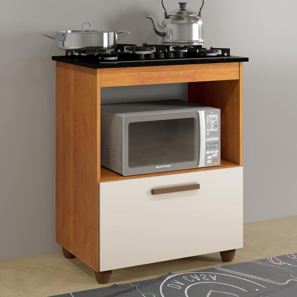 Kit Armário Para Cooktop Cozinha Com 1 Porta e Fogão Cooktop... - Image 2