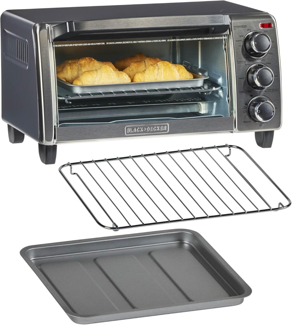 Black+Decker Torradeira TO1313SBD, 35,47 cm, prata - Image 7